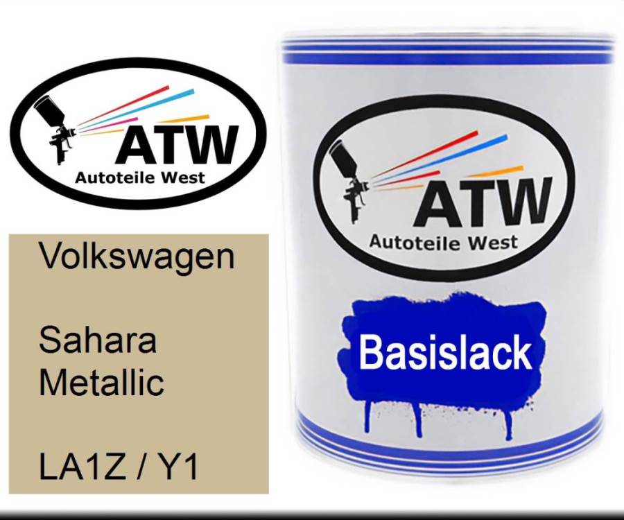 Volkswagen, Sahara Metallic, LA1Z / Y1: 1L Lackdose, von ATW Autoteile West.